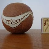 Danish Raku Studio Pottery Vase, 1960s