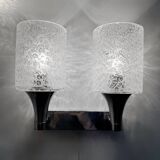 Space Age design wall lights by Doria Leuchten 70s (X2)