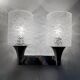Space Age design wall lights by Doria Leuchten 70s (X2)