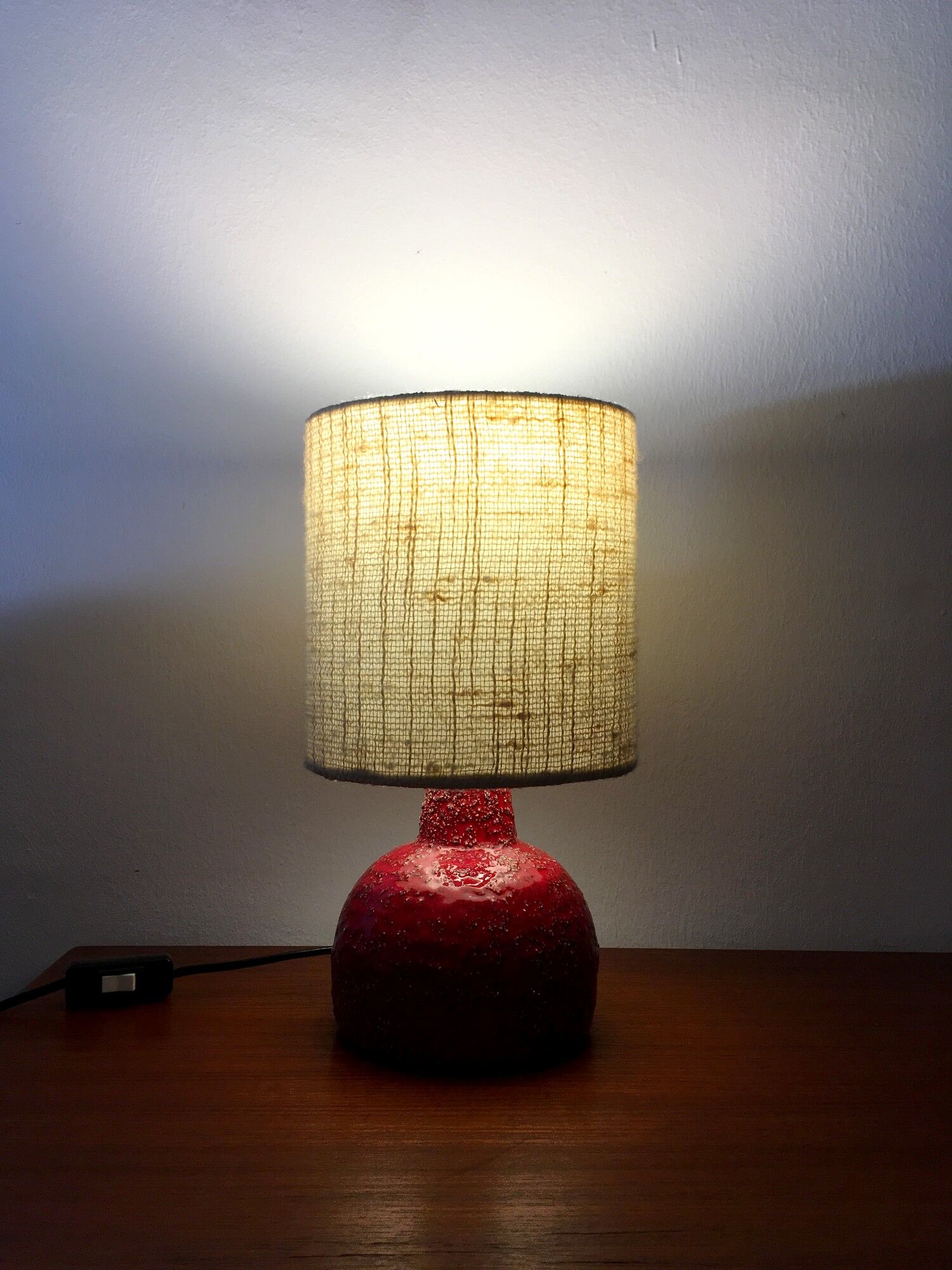 Lampe en céramique vintage