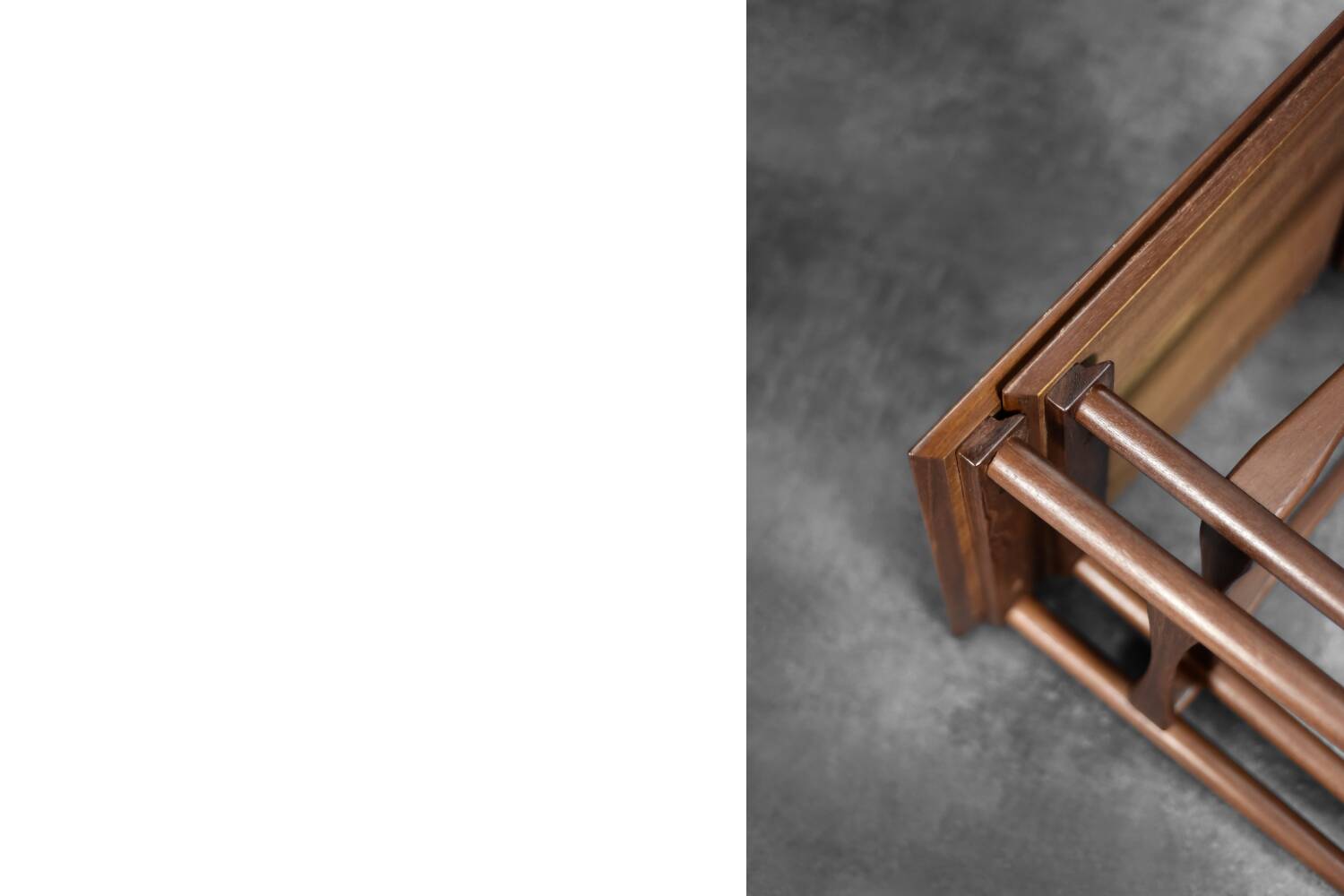 Danish nesting tables in teak, 1960s.