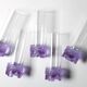 Set of 5 Vintage Lilac Tumblers / LACS Kristallglas / Italy / 1970s