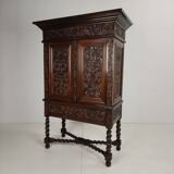 19th Century Carved Colonial Cabinet – Dutch East Indies