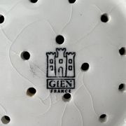 Vintage drip dish in Gien porcelain