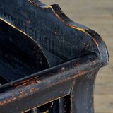 Banc ancien en pin, années 1900