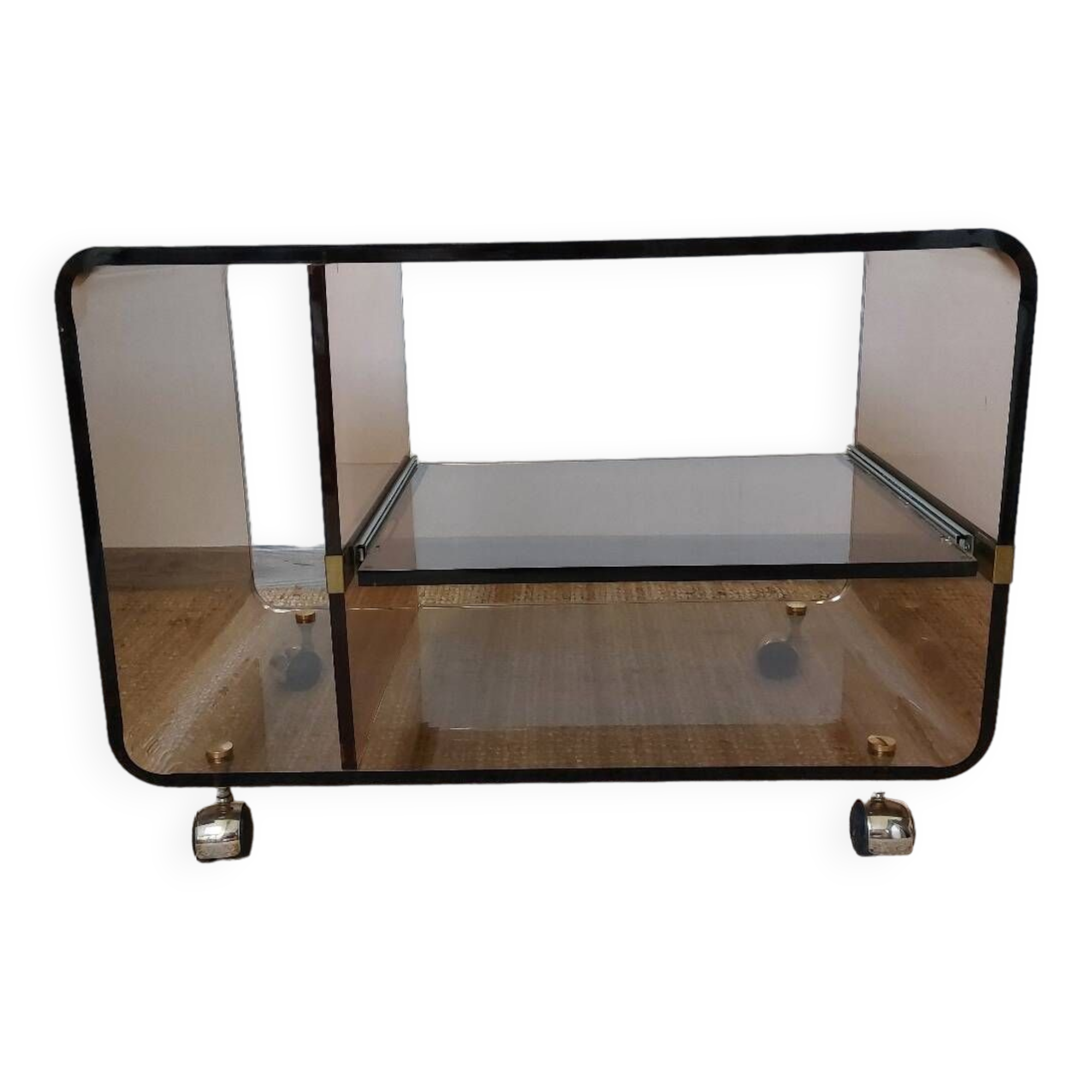 Table Michel Dumas plexiglas 1970