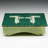 Green Art Populaire Side Table, France, 19th Century