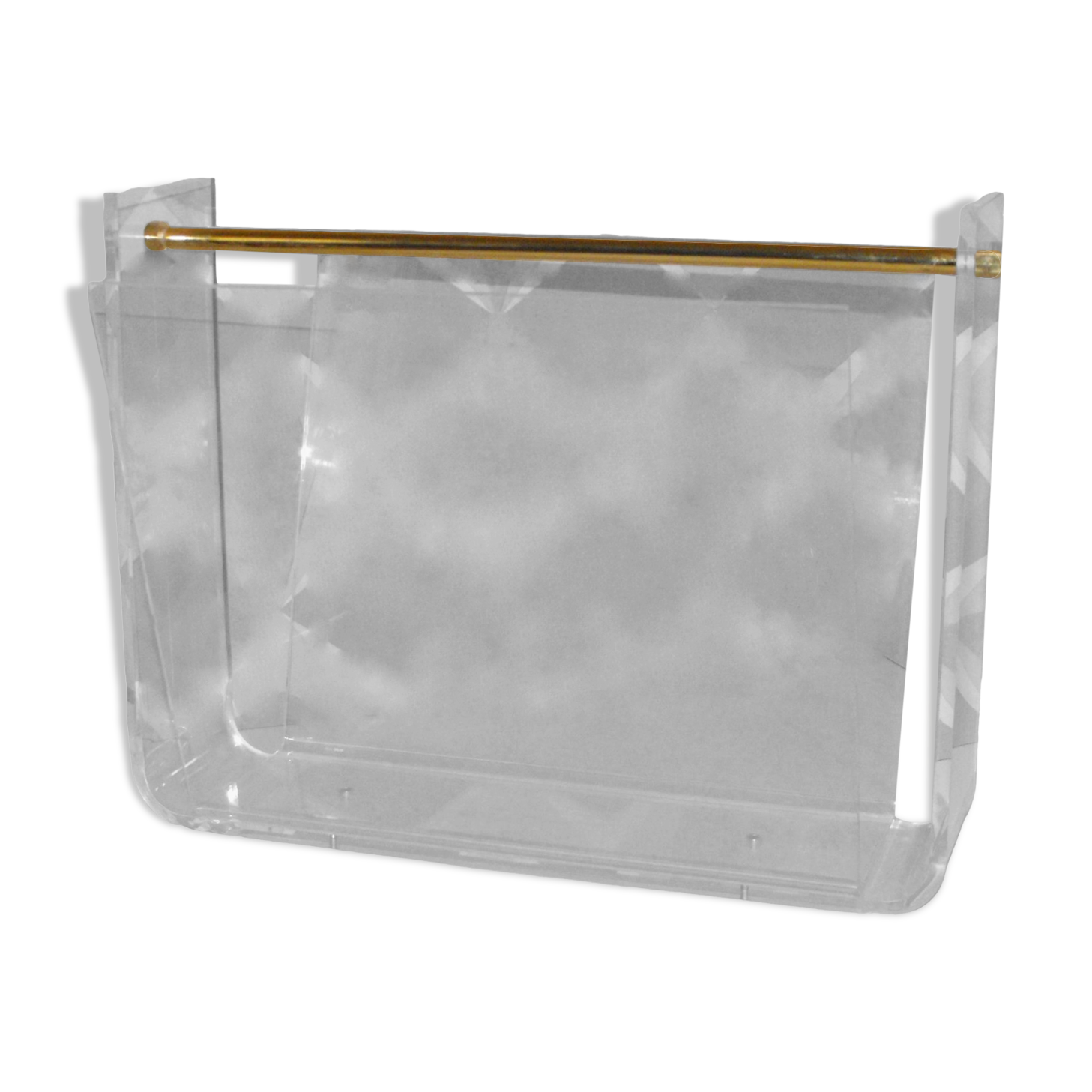 David Lange Plexiglas magazine racks .