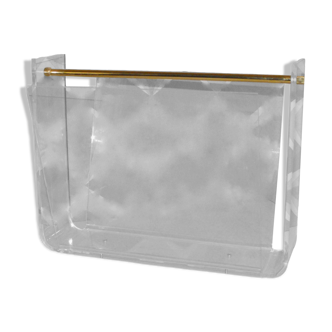 David Lange Plexiglas magazine racks .