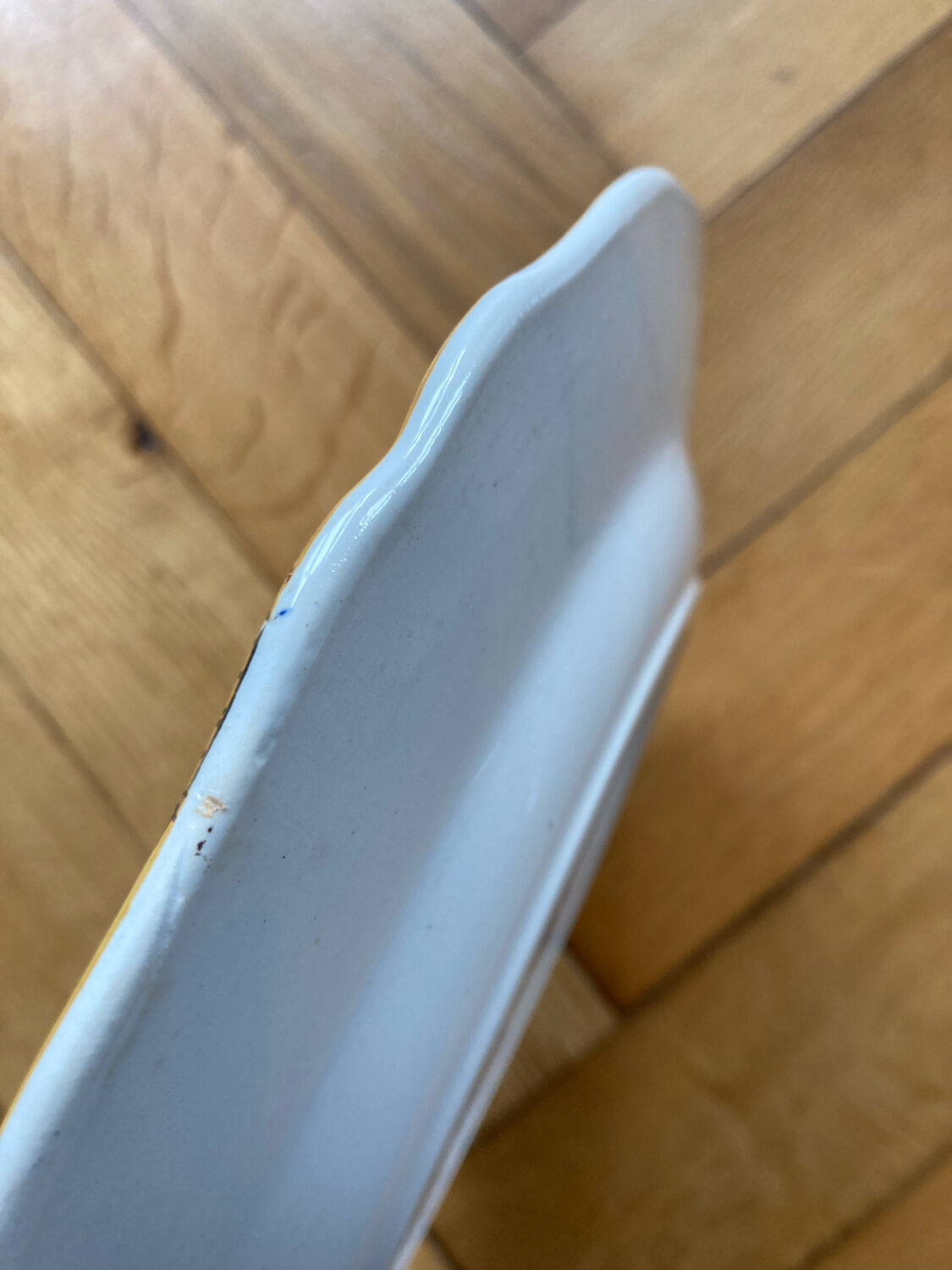 Sarreguemines plate with Montmorency decor