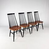 Set of 4 Fanett style Dining Chairs  1960s
