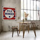 Vintage rattan meal table