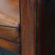 Vintage set of 4 sheepskin leather dining chairs on castors