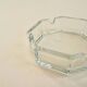 Cendrier en verre octogonal