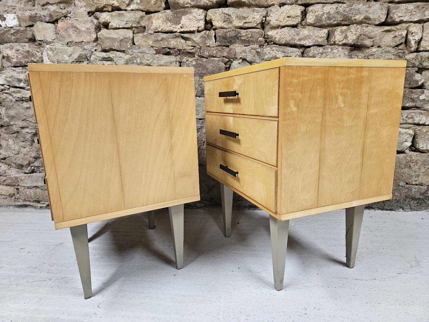 Pair of vintage 1960's bedside tables