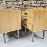Pair of vintage 1960's bedside tables