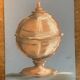 Signed painting Pastel terracotta "terracotta candy box" indigo paper