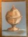 Signed painting Pastel terracotta "terracotta candy box" indigo paper