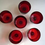 Lot of 6 glasses Champagne Horseman