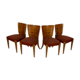 Art Deco Dining Chairs H-214 by Jindrich Halabala for UP Závody, Set of 4