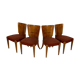 Art Deco Dining Chairs H-214 by Jindrich Halabala for UP Závody, Set of 4