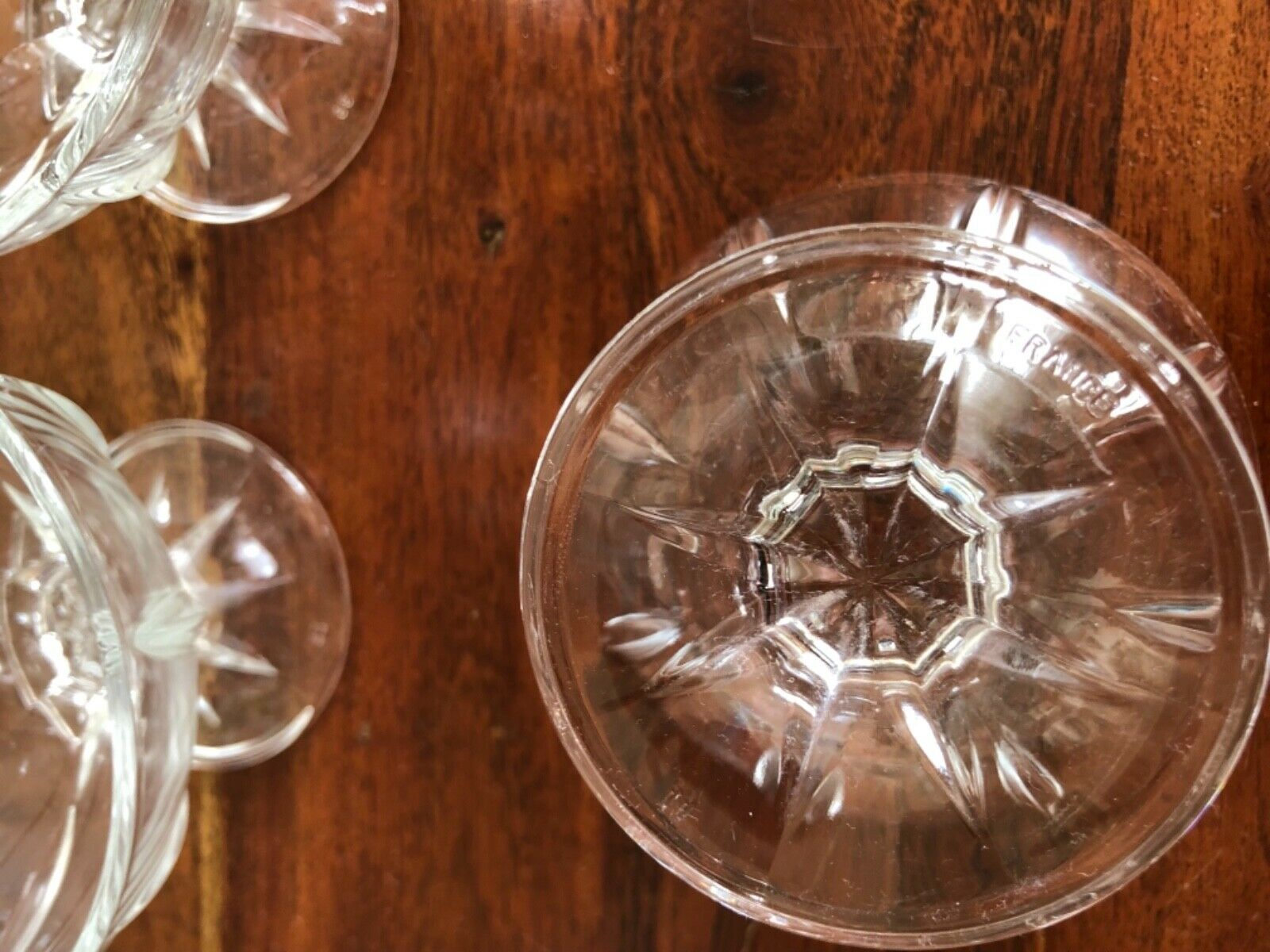 Lot of 6 glass cups Luminarc model Seychelles 1990s