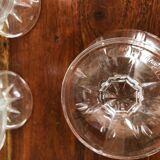 Lot of 6 glass cups Luminarc model Seychelles 1990s