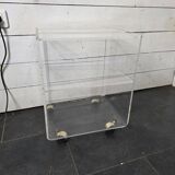 1970s Plexiglas Bedside Table