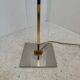 Lampadaire en plexiglas et métal doré, 1970