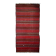 Kilim vintage fait main Ardabil persan 139cm x 288cm (1940s)