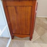 Rustic buffet in Louis XV-Regency style, dovetailed, cherry wood finish, solid wood.
