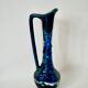 Fat Lava blue ceramic pitcher from the 70s