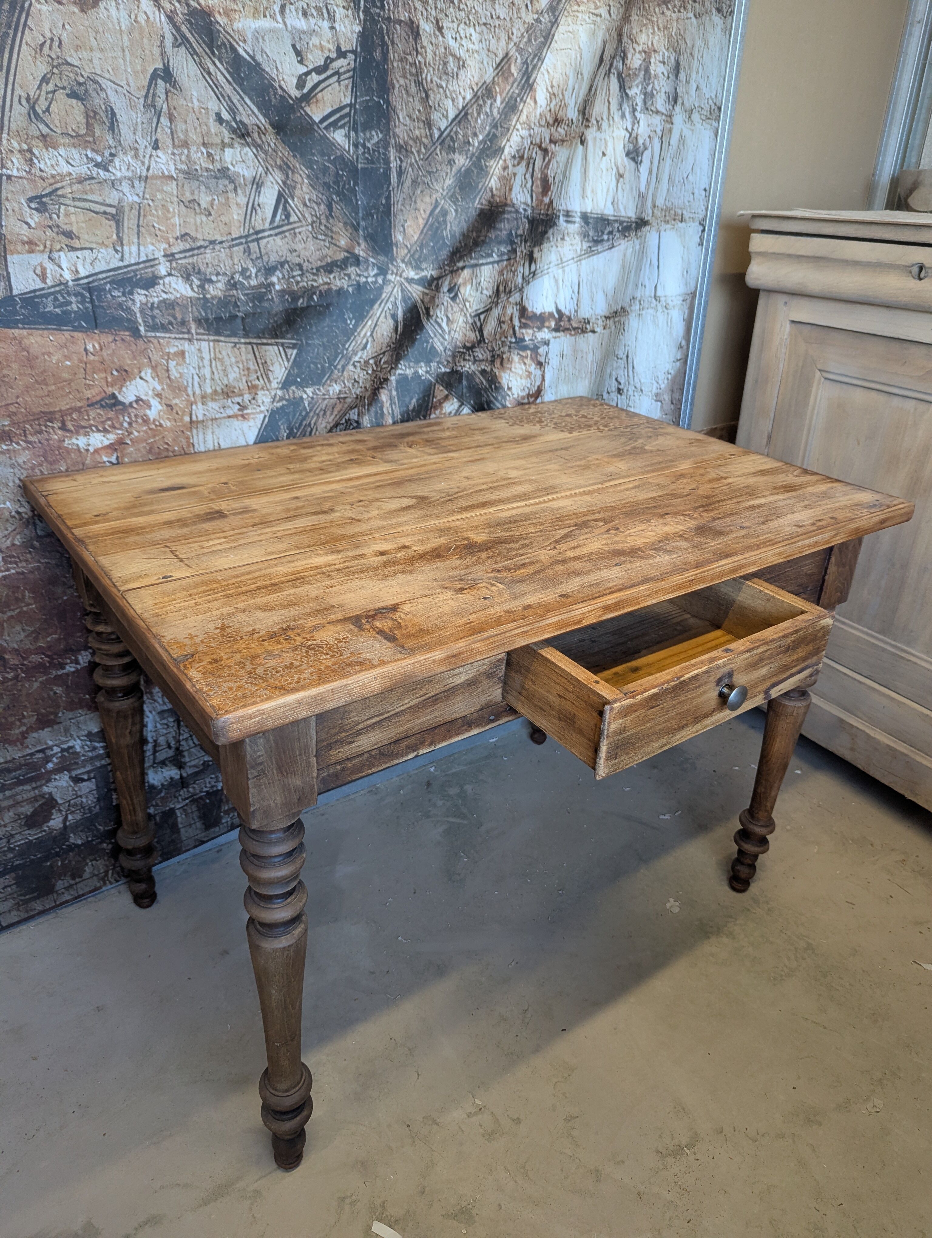 Small renovated antique table