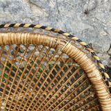 Vintage rattan armchair