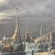 Oil on canvas marine scene