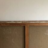 Oil painting on canvas sunset