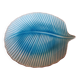 Turquoise leaf-shaped presentation plate