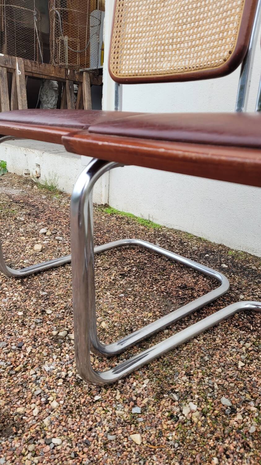 Paire de chaises b32 Marcel Breuer cesca -1970s