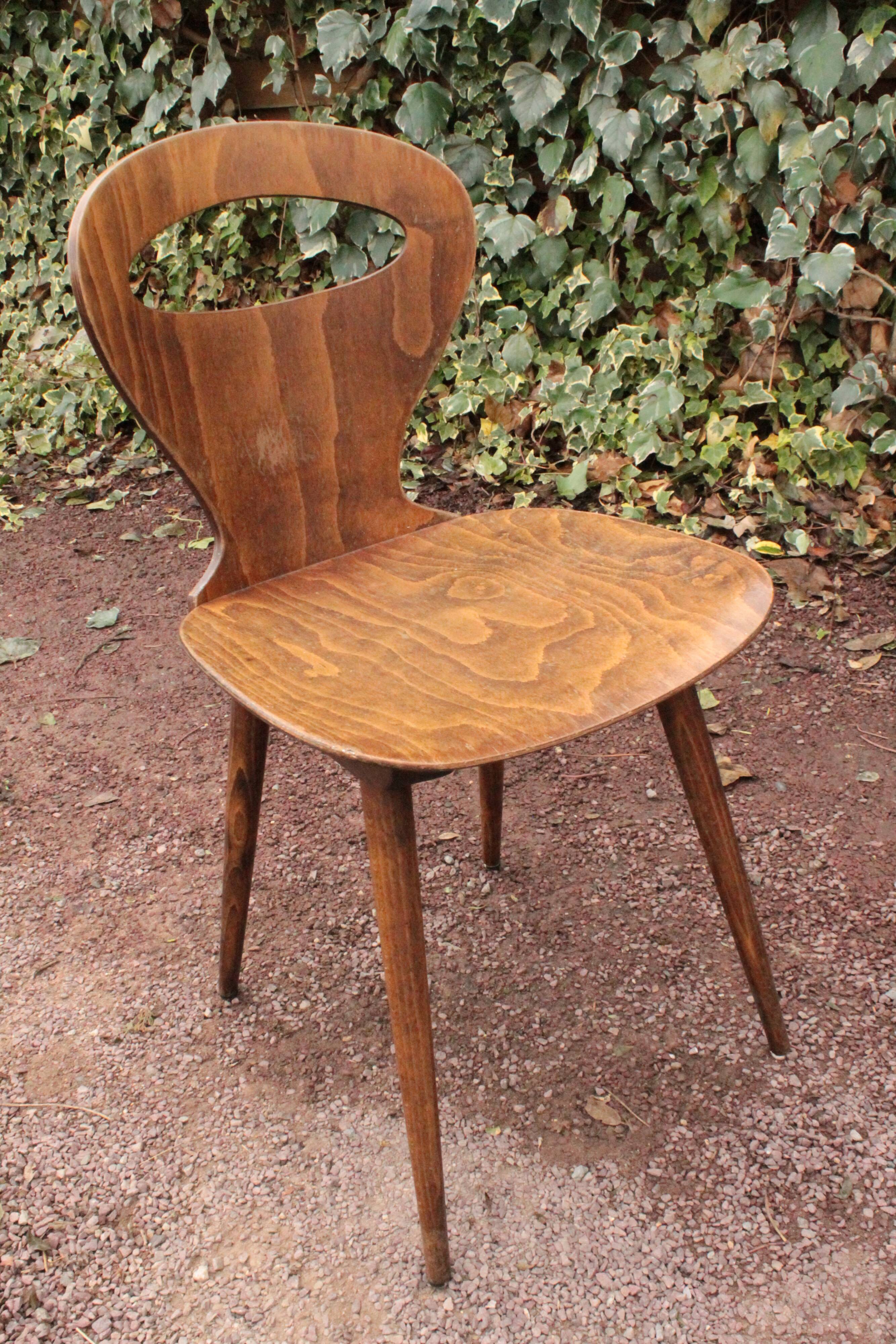 Set of 4 Baumann chairs, model called ant