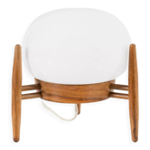 Wood and glass table lamp by Uluv