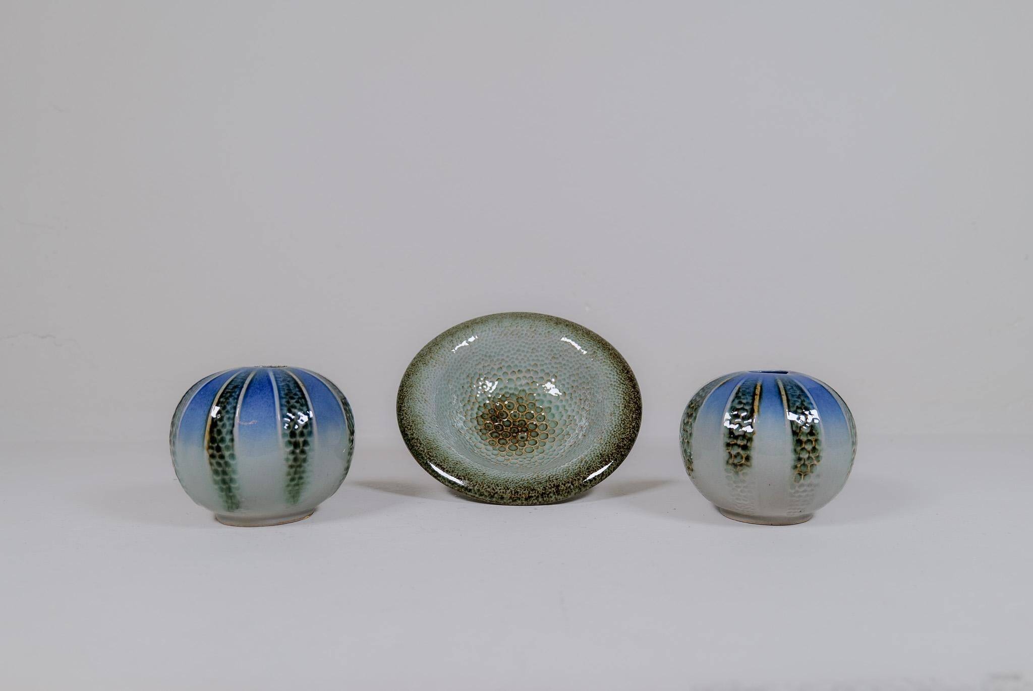 Modern Scandinavian Ceramic Pieces "Lagoon" Carl-Harry Stålhane Sweden