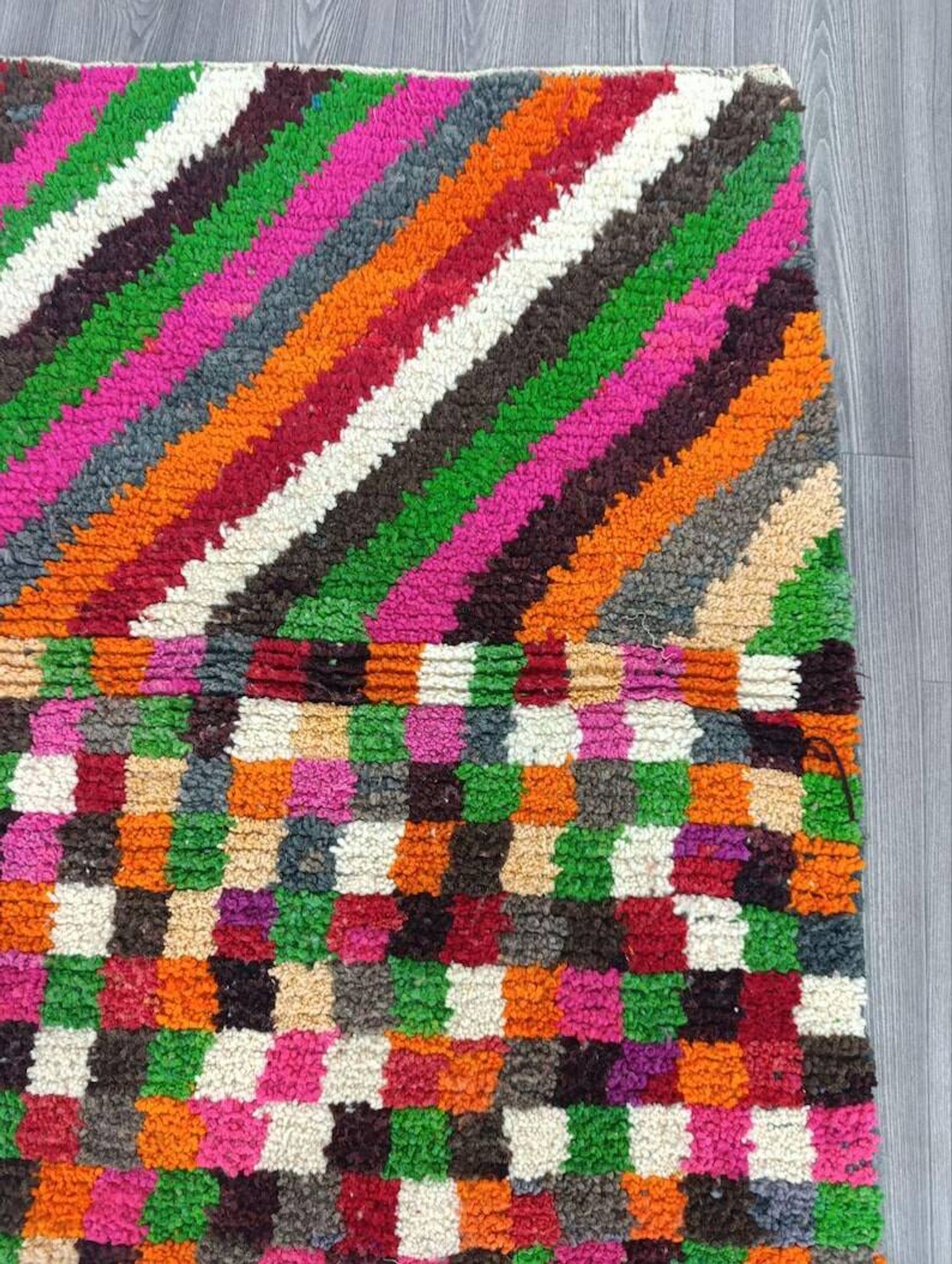 Tapis marocain multicolore fait main 200cmx300cm