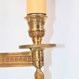 Pair of gilded bronze sconces in Directoire/Empire style