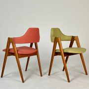Set of two Vintage Danish Teak Compass chairs by Kai Kristiansen