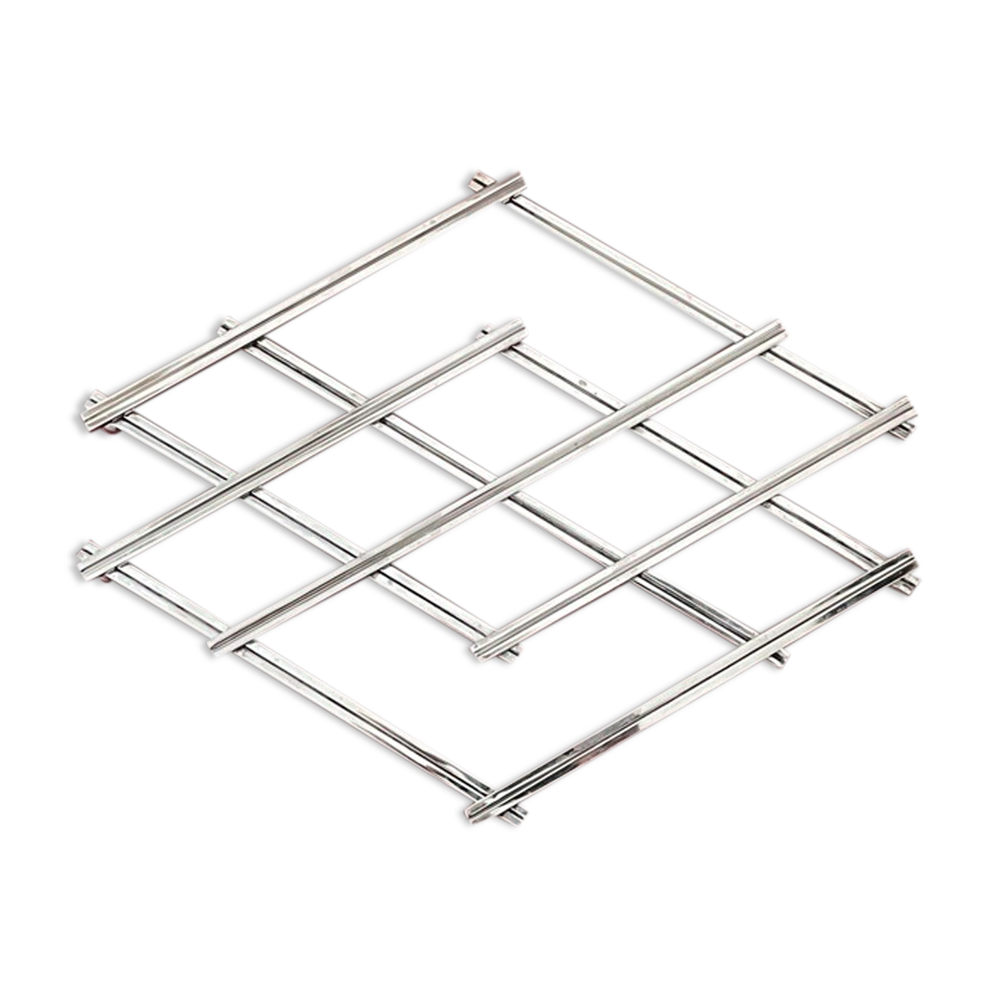 Dessous de plat métal argenté
