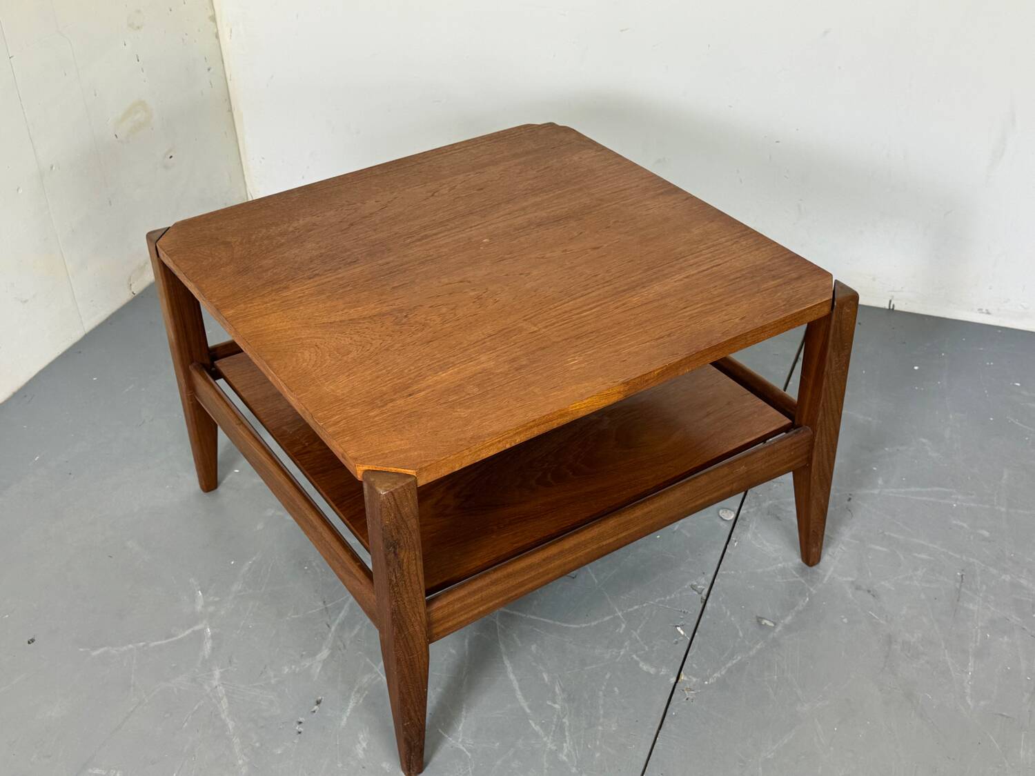Scandinavian Danish Teak & Formica Coffee Table, 1950s
