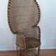 Fauteuil Emmanuelle en osier vintage