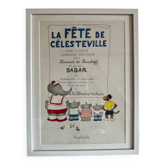 Affiche Babar d'origine