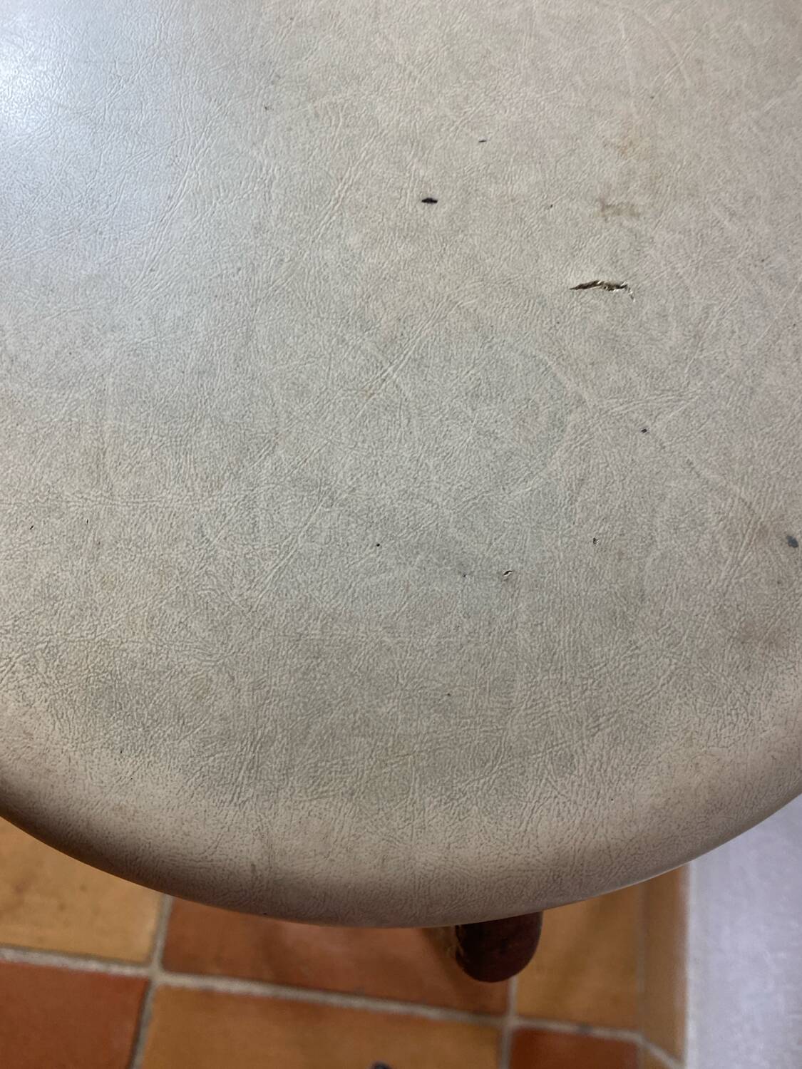 Vintage industrial metal stool