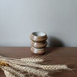 3 small individual butter dishes in stoneware, 1970